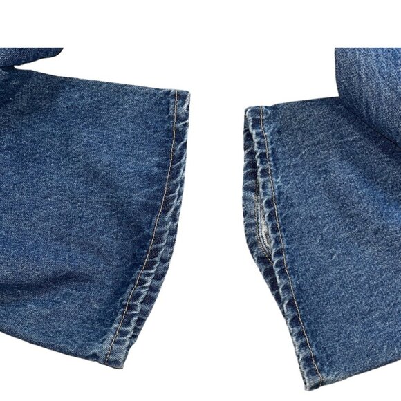 (23821) NWT Almost Famous 90's Fit Wide Leg Jeans Women's Size 1 Distressed - Picture 2 of 7